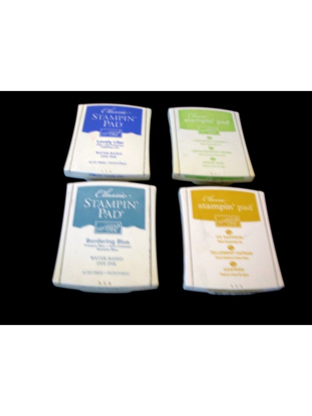 Stampin Up Ink Pad Lot Of 5 , 3 Good and 2 that need reinking